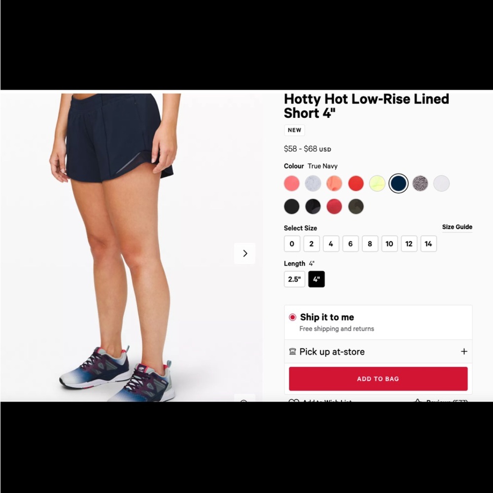 Hotty Hot Low-Rise Lined Short - royal blue – 4 inches